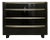 Heywood Wakefield Dresser in Black With Silver Leaf For Sale