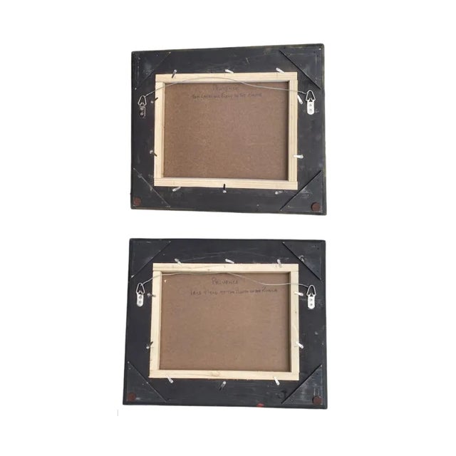 A Pair of Gilded Framed French Landscape Paintings For Sale - Image 11 of 12