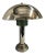 1980s Mid Century Art Deco Style Nickel Lamp For Sale
