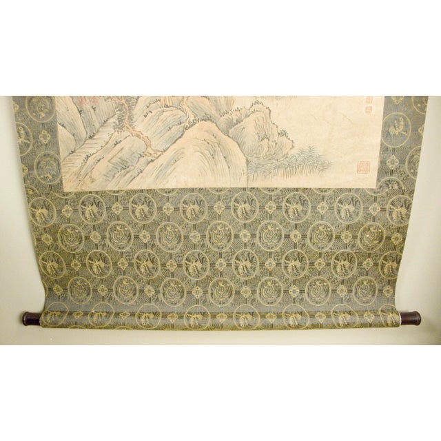 Early 20th Century Chinese Landscape Scroll For Sale - Image 10 of 12