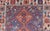 Tribal Antique Persian Shiraz Rug With Indigo Field and Diamond Medallions For Sale - Image 3 of 12