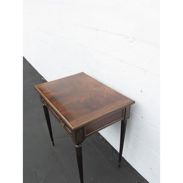 French French Late 1800s Small Flame Mahogany Desk 6427 For Sale - Image 3 of 18