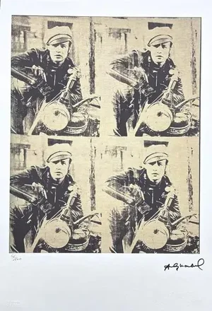 After Andy Warhol, Marlon Brando 1980s, Lithograph