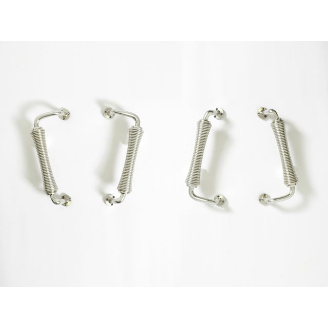 Large Door Handles in Aluminum, 1960s, Set of 4 For Sale - Image 18 of 18