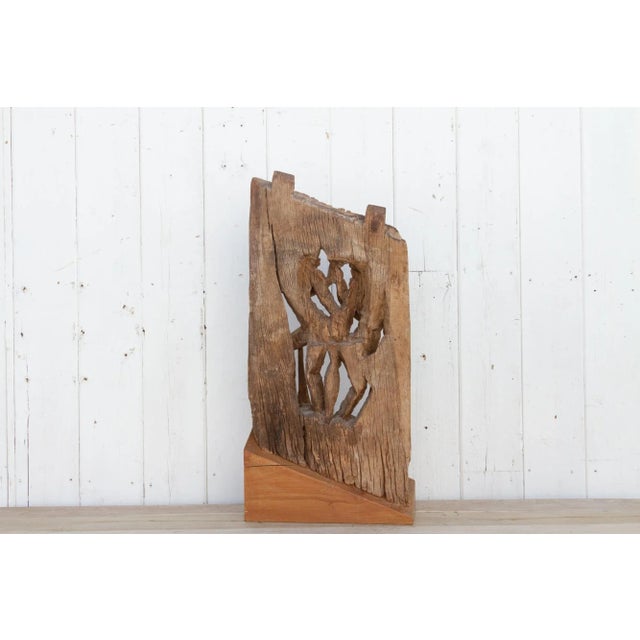 Wood 18th Century Rajput Carved Warrior For Sale - Image 7 of 11