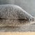 Brown Mohair and Curly Wool Pillow Cover With Zipper For Sale - Image 8 of 10