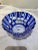 Glass Vintage Towle Cobalt Blue Cut to Clear Crystal Lidded Jar Bowl For Sale - Image 7 of 10