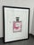 French Ethan Allen Rosé Parfume Bottle Giclée Print, Framed For Sale - Image 3 of 12