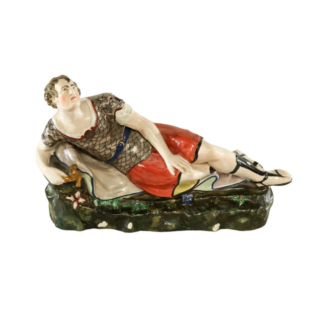 Late 18th Century Antique Staffordshire Anthony and Cleopatra- a Pair For Sale - Image 5 of 13