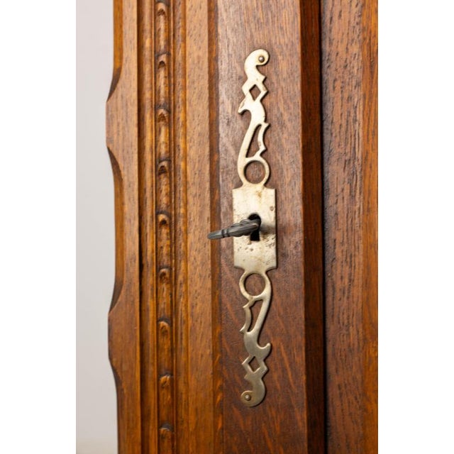 Small Vintage French Buffet in Carved Oak, 1960 For Sale - Image 9 of 12