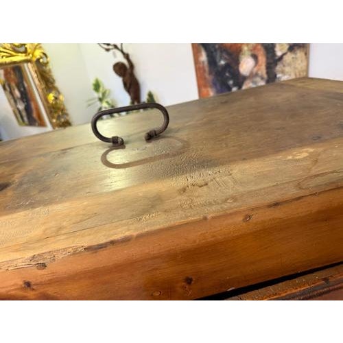 Brown Antique Swiss Pine Wardrobe For Sale - Image 8 of 18