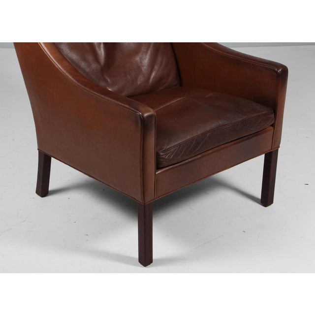 Wingback Chair attributed to Børge Mogensen for Fredericia For Sale - Image 5 of 8