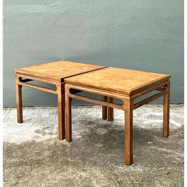 Late 20th Century Vintage Baker Side Tables - A Pair For Sale - Image 5 of 12