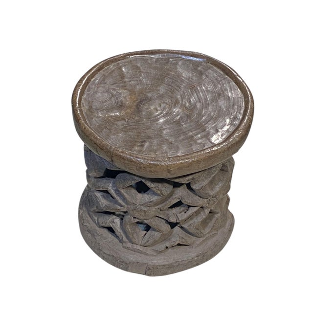 Vintage African Bamileke Wood Stool/Table 12.5" H For Sale - Image 12 of 12