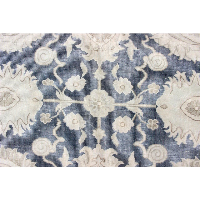 Large Vintage Tabriz Rug With All-Over Motif Design in Steel Gray and Tan 11'5 X 15'11 For Sale In Atlanta - Image 6 of 13