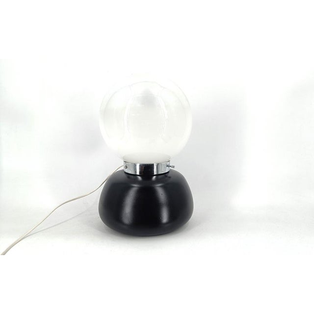 Vintage Murano Glass Table Lamp from Mazzega, 1960s For Sale - Image 3 of 8