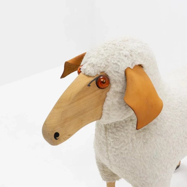 German Sheep Stool by Hans-Peter Krafft, 1980s For Sale - Image 4 of 11