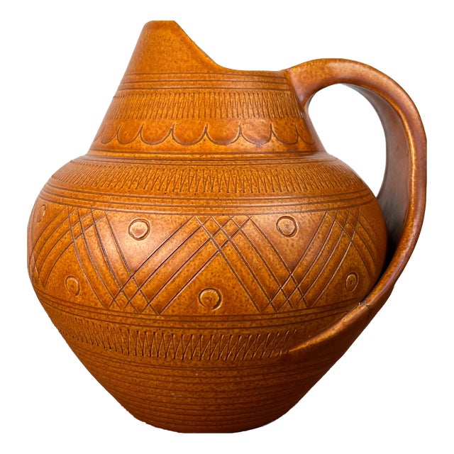 Mid-Century Modern German Studio Pottery Carafe Vase from Wilhelm Kagel, Partenkirchen, 1960s For Sale