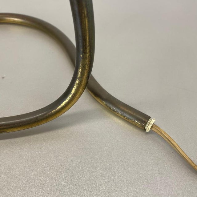 Mid-Century Modern Looped Brass Table Light by J.T Kalmar, Austria, 1950s For Sale - Image 14 of 18