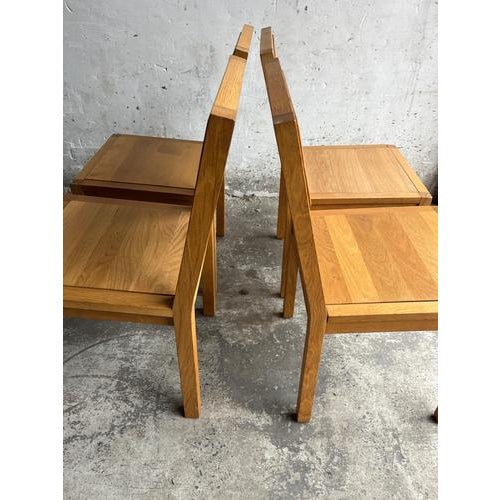 Vintage Oak Dining Chairs, 1990s, Set of 4 For Sale - Image 3 of 7