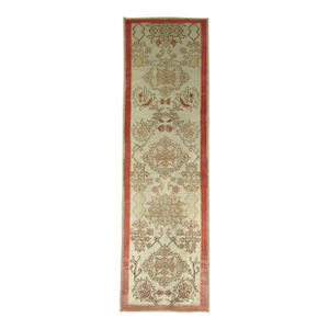 Zabihi Collection Floral Narrow Vintage Turkish Anatolian Runner