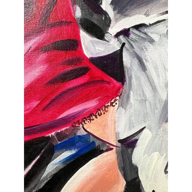 Figurative Oil on Canvas Painting Titled " Pasion Tanguera " Hand Signed Dated 2011 For Sale - Image 11 of 14