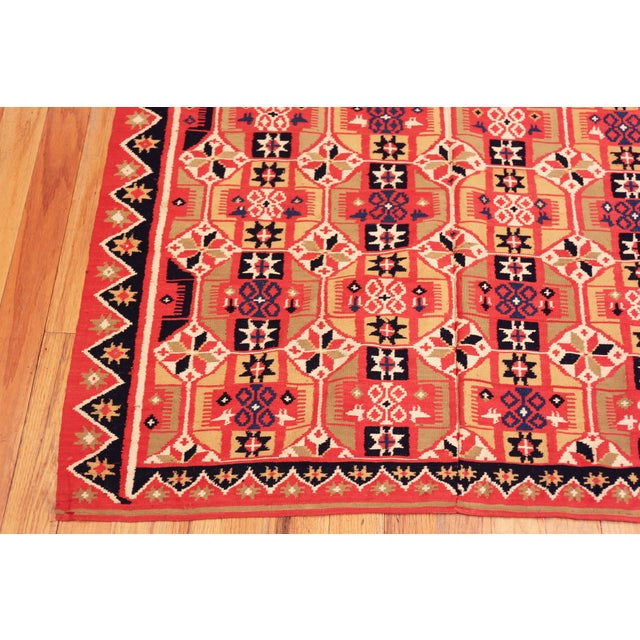 Nazmiyal Collection Antique Scandinavian Folk Quilt For Sale In New York - Image 6 of 7