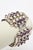 Silver Vintage Sterling Silver Cuff Bracelet With Amethyst, 1950's For Sale - Image 8 of 8