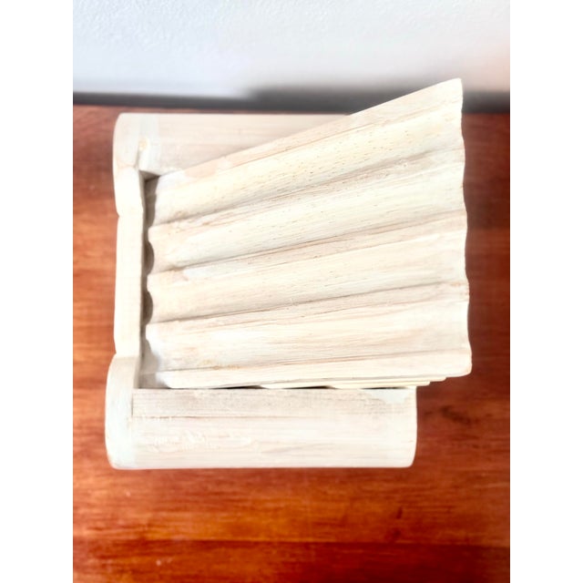 Vintage Ionic Column Wood Wall Shelf – Architectural Plaster-Style Display Bracket (Decorative Wall Corbel) For Sale In Boise - Image 6 of 12