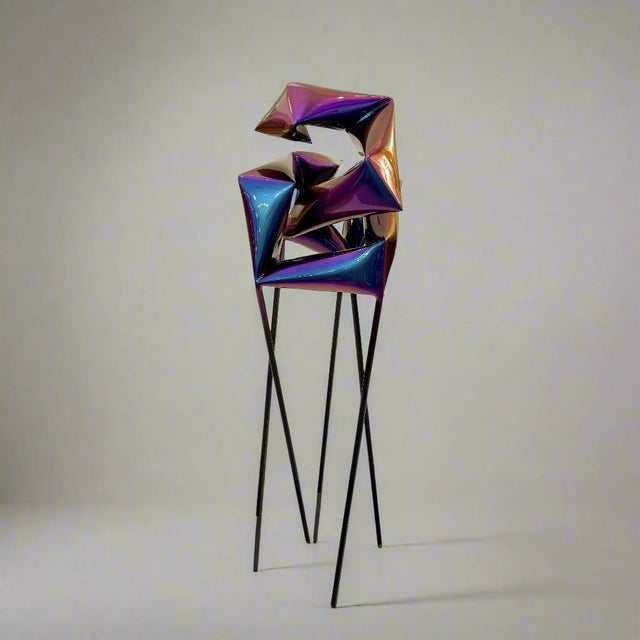 Floor Sculpture by Artist Willi Siber For Sale - Image 16 of 18