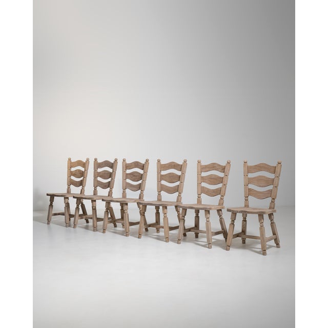 Set of Six Oak Dining Chairs, Antique, France, Circa 1970 For Sale - Image 11 of 13