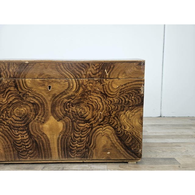Brown Vintage Travel Trunk, 1950 For Sale - Image 8 of 13