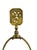 Mid 20th Century Hollywood Regency Chinoiserie Brass Table Lamp With Embossed Landscape Motif on Wood Base For Sale - Image 4 of 13