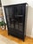 2010s Bronson Mahogany Glass Door Bookcase Cabinet in Heritage Black Attributed to Pottery Barn For Sale - Image 5 of 18