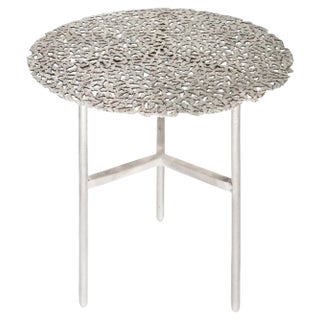 Jean Side Table in White Bronze by Fred&Juul For Sale