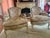 Cream Louis XVI Style Distressed Cream Painted Bergere Chairs - A Pair For Sale - Image 8 of 12