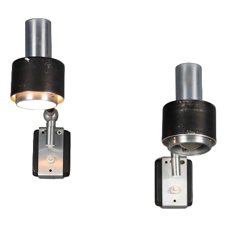 Vintage Wall Lamps in Aluminium, 1960s For Sale