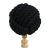 Nautical Knot Lamp Finial in Black on Brass Hardware For Sale