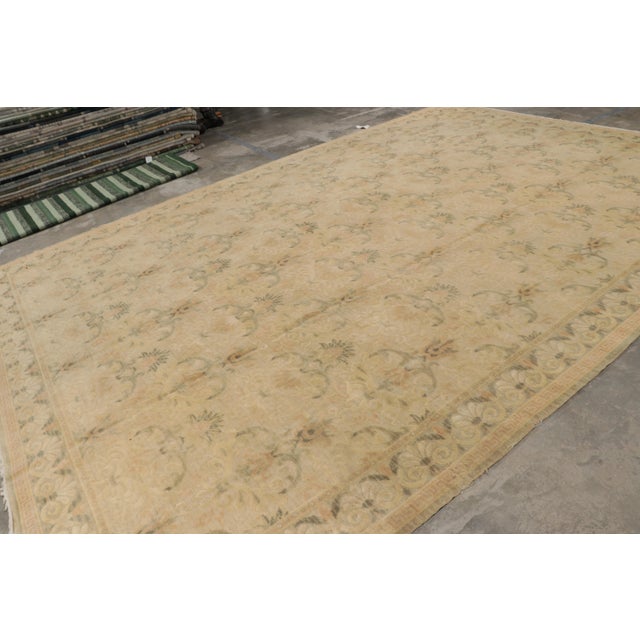 Hand-knotted in wool, this 12x17 modern Spanish Arts & Crafts rug in our most luxurious Nepalese quality, is a bold new...