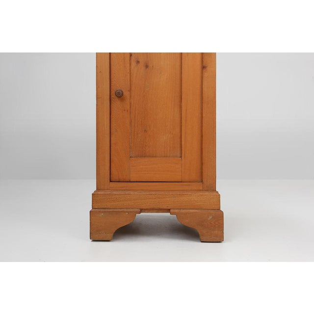 Art Deco Nightstand in Pine Wood, France, 1930s For Sale - Image 4 of 11