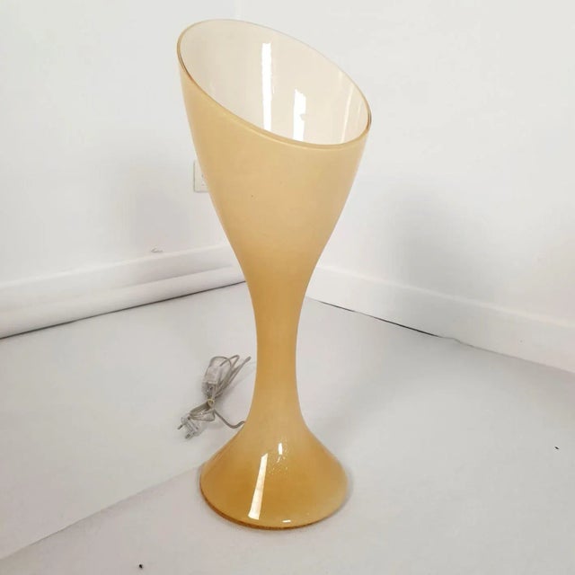 1980 Mid Century Murano Glass Lamps by Vistosi - A Pair For Sale In Dallas - Image 6 of 13