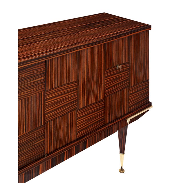 1950s Mid-Century Modern Macassar Buffet For Sale - Image 4 of 9