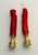 1970s Fabulous Red Coral Lamp Finials Pair For Sale - Image 4 of 6