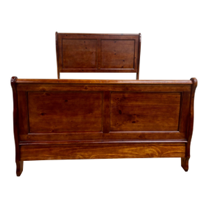 Vintage Progressive Furniture Full Size Louis Philippe Style Sleigh Bed