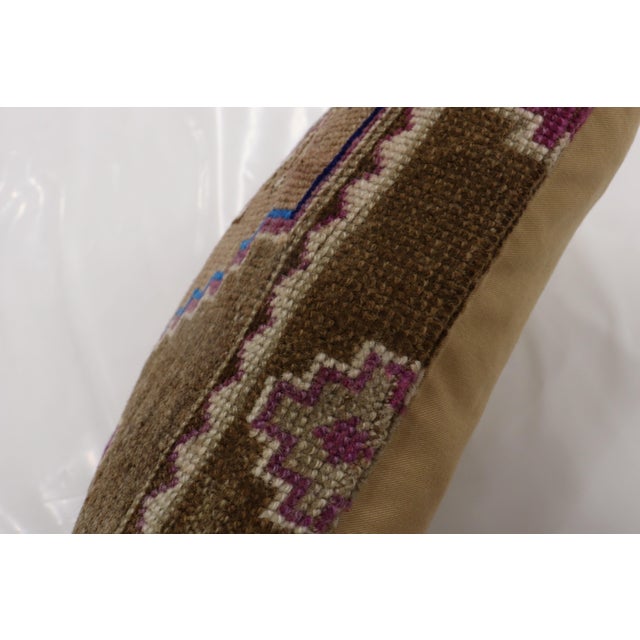Vintage Turkish Kars Rug Pillow For Sale - Image 4 of 5