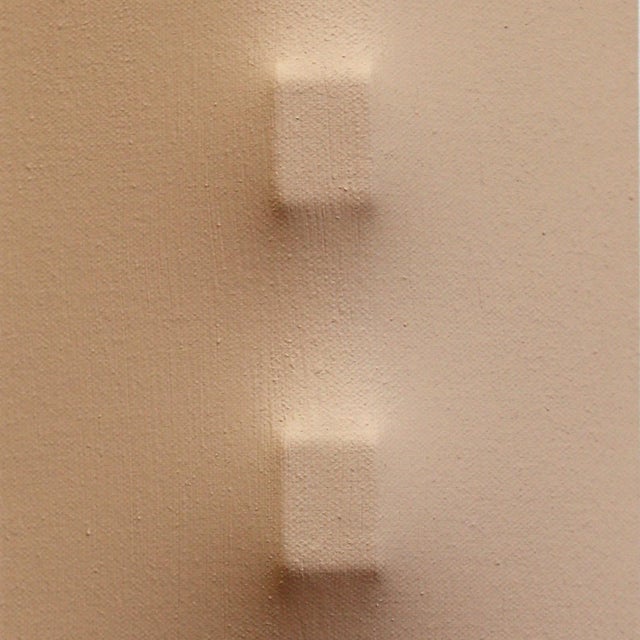 2020s Light Bbgp15-16 - Multi-Dimensional Minimalist Beige Abstract Sculptural Artwork by Len Klikunas For Sale - Image 5 of 9