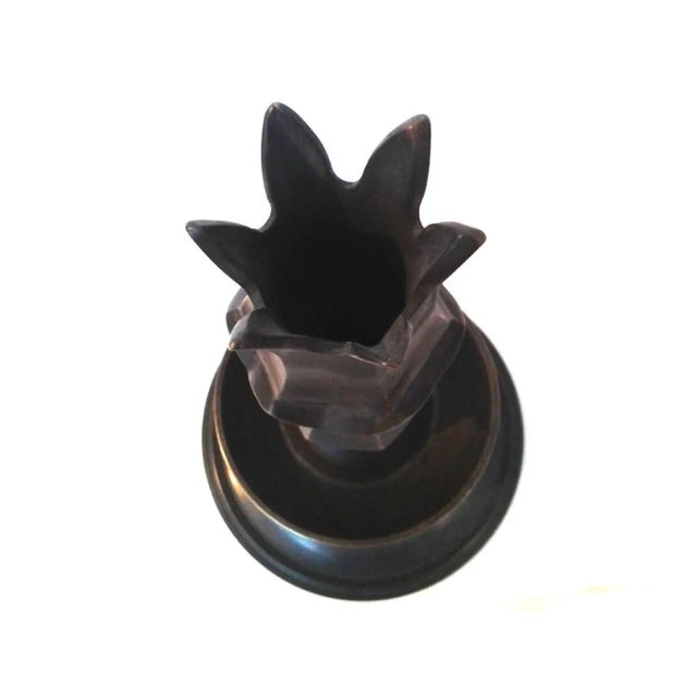 Turkish Brass Candle Holder With Crown Head, Hand-Forged, Turkey, 21st Century For Sale - Image 3 of 7