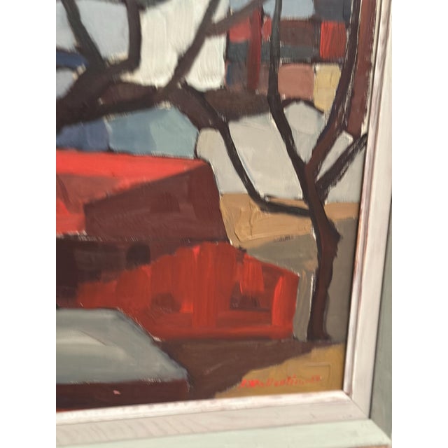 Raymond Wallentin, On the Outskirts of Kalmar, 1959, Oil on Canvas, Framed For Sale - Image 9 of 18