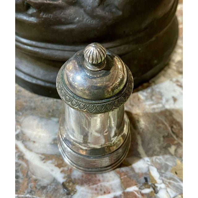 Early 20th Century Silver-Plated Pepper Mill from Christofle For Sale - Image 5 of 9