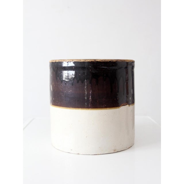 Farmhouse Antique Western Stoneware 4 Gallon Crock For Sale - Image 3 of 11